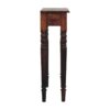 Turned Legs 1 Drawer Console - Brown - Image 4