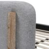 Diego - King Low Upholstered Platform Bed - Light Gray - Image 7