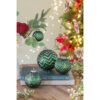 Christmas Ball Ornaments, Glass Decorative Hanging Ball Christmas Tree Ornaments, For Holiday Party Decorations (Set of 6) - Green - Image 7