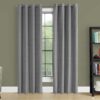 2 Pieces Set, Curtain Panel, 100% Blackout, Grommet, Versatile Use - Gray - Image 4