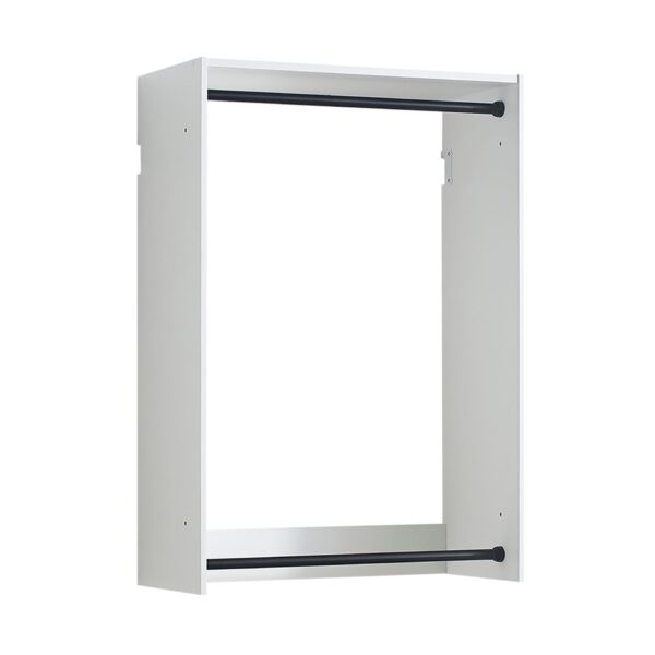 Devi - Wall Mounted Closet System With Modular Design And Ample Storage - White