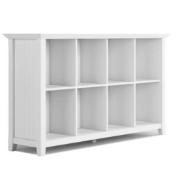 Acadian - 8 Cube Storage Sofa Table - White