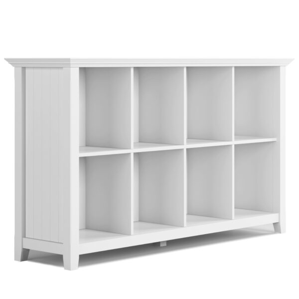 Acadian - 8 Cube Storage Sofa Table - White