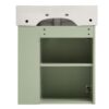Modern Floating Bathroom Vanity With Ceramic Basin, Perfect For Small Bathrooms, Right Side Storage - Green - Image 14