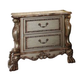 Dresden - Nightstand - Patina Bone Gold