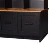 Modern Hall Tree With Entryway Bench, 3 Shelves And Drawers, Wide Hall Tree With Storage Bench For Hallway - Black - Image 12