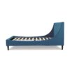 Aspen - Queen Vertical Tufted Modern Headboard Platform Bed Set - Satin Teal Blue - Image 3