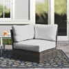 Shick - Corner Wedge Patio Chair With Cushions - Espresso - Image 4