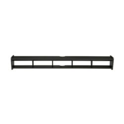 Modern Wall-Mounted Floating TV Stand - Solid Black