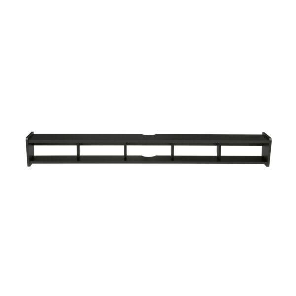 Modern Wall-Mounted Floating TV Stand - Solid Black