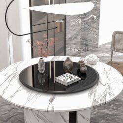 28" Round Tempered Glass Table Top Glass 2 / 5" Thick Beveled Polished Edge - Black