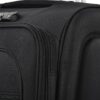 Softside Luggage Expandable 3 Piece Set Suitcase Upright Spinner Softshell Lightweight Luggage Travel Set - Black - Image 13