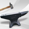 Single Horn Anvil 66Lbs Cast Steel Anvil smith For Sale Forge Tools And Equipment Anvil Rugged Round Horn Anvil smith Jewelers Metalsmith smith Tool - Black - Image 3