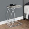 Accent Table, C - Shaped, Modern - Gray - Image 4