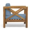 Brava - Modern Club Chair With Water Resistant Cushions - Blue - Image 8