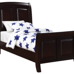 Twin Bed Stylish Contemporary - Cappuccino