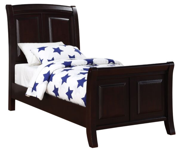 Twin Bed Stylish Contemporary - Cappuccino