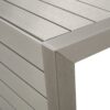 Aluminum Outdoor Side Table, C Shaped End Table, Outside Small Table For Patio - Silver - Image 14