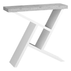 Accent Console Table For Entryway, Modern Convenient Design - White
