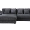 Mystic - Reversible Sectional Sofa Chaise - Dark Gray - Image 3