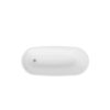 Acrylic Freestanding Soaking Bathtub With Integrated Slotted Overflow And Brushed Nickel Toe-Tap Drain, Cupc C Ertified, 02141-Bn - Glossy White - Image 6