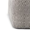 Brynn - Square Pouf - Patterned Black / Natural - Image 4