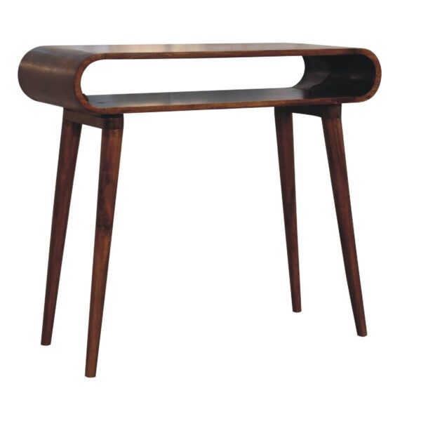 Amaya - Nordic Style Console Table - Chestnut
