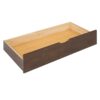 Queen Size Platform Bed With With 2 Big Drawers, Twin Long Size Trundle - Walnut - Image 9