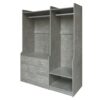 Open Wardrobe Storage For Bedroom - Gray - Image 2