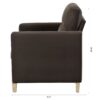1 Seater Sofa For Living Room - Brown - Image 6