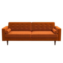 Casey - Mid Century Modern Sofa - Burnt Orange