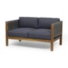 Charlotte - Outdoor And Rope 4 Seater Chat Set With Cushions - Teak - Image 11