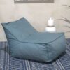 Ettie - Modern 3 Ft. Water Resistant Fabric Bean Bag Chair - Teal - Image 3