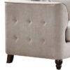 Cyndi - Velvet Sofa With 2 Pillows - Tan - Image 3