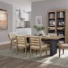 Double Pedestal Table Latte - Light Brown - Image 11