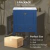 Bathroom Vanity With Single Sink, Combo Cabinet Undermount Sink, Bathroom Storage Cabinet With 2 Doors And A Drawer, Soft Closing, Multifunctional Storage, Solid Wood Frame - Blue - Image 8