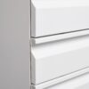 Modern 3 Drawer Mobile Filing Cabinet With Lock, Metal Office Storage, Legal / Letter Size - White - Image 8