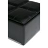 Avalon - Square Coffee Table Storage Ottoman - Midnight Black - Image 5