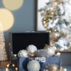 Christmas Ball Ornaments, Glass Decorative Hanging Ball Christmas Tree Ornaments For Holiday Party Decorations (Set of 4) - White - Image 5