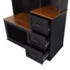 Modern Entryway Bench With Coat Rack, 3 Shelves And Drawers, 3 Sturdy Hooks, Wide Hall Tree With Storage Bench For Hallway - Black - Image 19