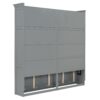 Queen Size Murphy Wall Bed With Top Cabinets & Wine Rack - Gray - Image 6