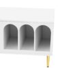 Modern TV Stand For Up To 70" TV, Entertainment Center TV Media Console Table, With 3 Shelves And 2 Cabinets, TV Console Cabinet Furniture For Living Room - White - Image 18