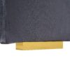 Upholstered King Size Bed Frame Of Velvet Tufted Headboard With Floating Nightstand LED / USB Built - Gray - Image 23