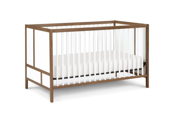 Pixie Finn - 3 In 1 Crib - Walnut / White
