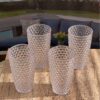 Leading Ware Diamond Cut Acrylic Drinking Glasses (Set of 4), Bpa Free, 19Oz - Clear - Image 2