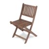 3 Piece Acacia Bistro Set, Folding Patio Furniture For Garden Backyard Balcony Porch With 1 Coffee Table And 2 Foldable Chairs - Natural Stained - Image 18