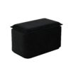 3 In 1 Pull Out Sofa Bed, Convertible Sleeper Sofa Bed, King Size Sofa Bed, Chaise Lounge, Velvet T3 Seater Sofa With Movable Ottoman, Tufted Design - Black - Image 19