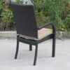 Balcones - Outdoor Wicker Dining Chairs With Cushions (Set of 8) - Brown / Beige - Image 9