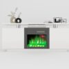 TV Cabinet, TV Unit With Fireplace, Have Heat And Flame Color Changes - White - Image 8