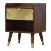 Manila - 1 Drawer Nightstand - Chestnut - Image 3